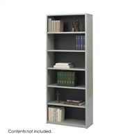 ValueMate - 6-Shelf ValueMate Economy Bookcase, Gray