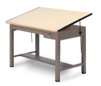 Mayline Ranger Steel Four-Post Drawing & Drafting Table