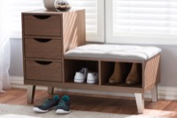 Baxton Studio Entryway Furniture Shoe Cabinets