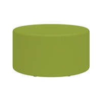 Learn 30â€ Cylinder Vinyl Ottoman