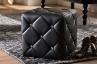 Baxton Studio Living Room Furniture Ottomans