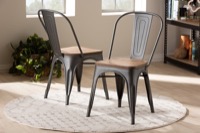 Baxton Studio Dining Room Dining Chairs Seva Series