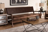 Baxton Studio Living Room Furniture Ottomans Cardiff Series