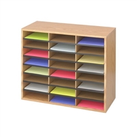 Wood/Corrugated Literature Organizer, 24