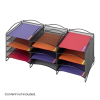 Onyx 12 Compartment Mesh Literature Organizer