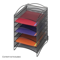 Onyx 6 Compartment Mesh Literature Organizer