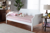 Baxton Studio Mariana Classic and Traditional White Finished Wood Twin Size Daybed