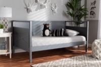 Baxton Studio Cintia Cottage Farmhouse Grey Finished Wood Twin Size Daybed