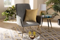 Baxton Studio Living Room Furniture Ottomans Asuka Series