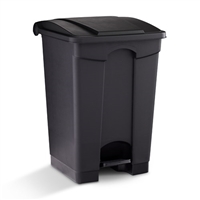 Plastic Step-On Receptacle, 12 Gallon