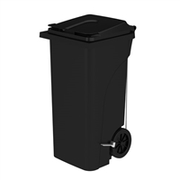 Plastic Step-On Receptacle, 32 Gallon