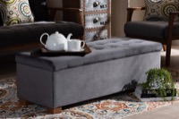 Baxton Studio Living Room Furniture Ottomans