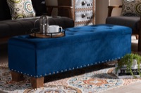 Baxton Studio Living Room Furniture Ottomans