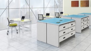 Mayline Techworks Storage Center - Panel Kit - (2 each) 25 1/2"W x 34 7/10"H x 1/2"D Exterior Side Panels -For use with 30"D worksurface
