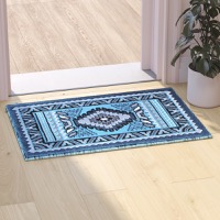 Ventana Collection - Southwestern Geometric 2' x 3' Accent Rug - Turquoise