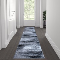 Rylan Collection - Contemporary 2' x 7' Accent Rug - Grey