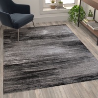 Rylan Collection - Contemporary 5' x 7' Accent Rug - Grey