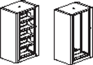 Mayline ARC Rotary File Cabinets - 8-Tier