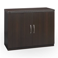 Safco Aberdeen Storage Cabinet; 36"W x 18"D x 29 1/2"H - Mocha