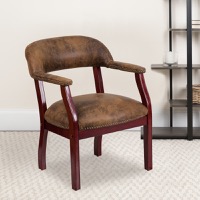 Diamond - Captain's Chair - Bomber Jacket Brown Microfiber
