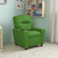 Chandler - Kids Recliner - Lounge and Playroom Chair - Green Vinyl