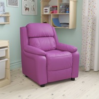 Charlie - Kids Recliner - Lounge and Playroom Chair - Hot Pink Vinyl
