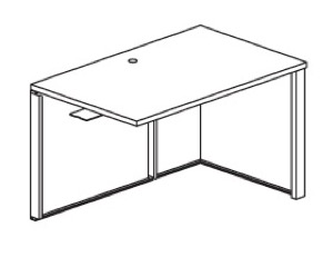 CSII Returns, 66"W x 24"D x 29"H, no ped