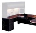 CSII J Tables, 72"W x 48"D x 29"H x 24"D return right w/ F/F,No Modesty