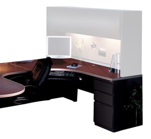 CSII J Tables, 72"W x 48"D x 29"H x 30"D return left w/ one F/F