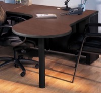 Safco CSII Office Furniture - P Table Desk Left Return 72" x 48" x 30"