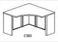 CSII Stand Alone Corner Surfaces, 24"D x 42"W x 42"W x 24"D x 29"H