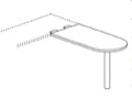 CSII Peninsula Post Style Tables, 60"W x 30"D x 29"H