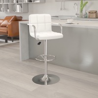 Vinyl Adjustable Height Barstools