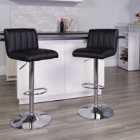 Vinyl Adjustable Height Barstools
