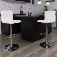 Vinyl Adjustable Height Barstools