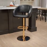Vinyl Adjustable Height Barstools