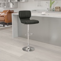 Vinyl Adjustable Height Barstools