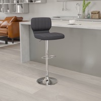 Fabric Adjustable Height Barstools