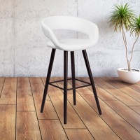 Upholstered Wood Counter Stools