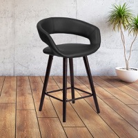 Upholstered Wood Counter Stools