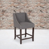 Upholstered Wood Counter Stools