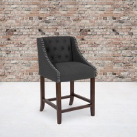 Upholstered Wood Counter Stools
