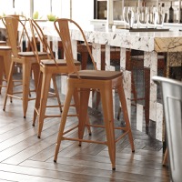 Metal Colorful Restaurant Counter Stools