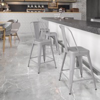 Metal Colorful Restaurant Counter Stools