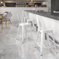 Metal Colorful Restaurant Counter Stools