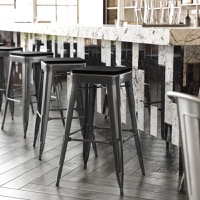 Metal Colorful Restaurant Barstools