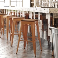 Metal Colorful Restaurant Barstools