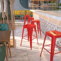 Metal Colorful Restaurant Barstools