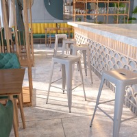 Metal Colorful Restaurant Barstools