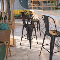 Metal Colorful Restaurant Barstools